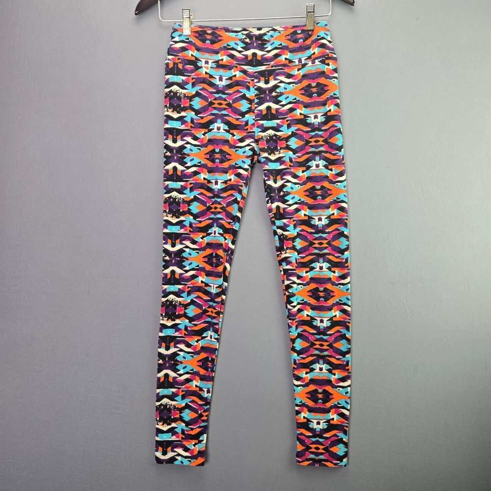 LuLaRoe Leggings One Size OS Geometric Tribal Print Multi-Color Buttery Soft